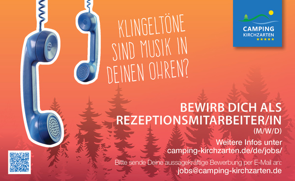 Saisonaushilfe 2026 für Rezeption (m/w/d) März bis Ende September 2025